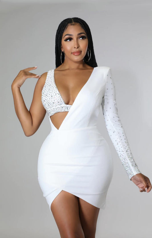 Mesh Rhinestone dress